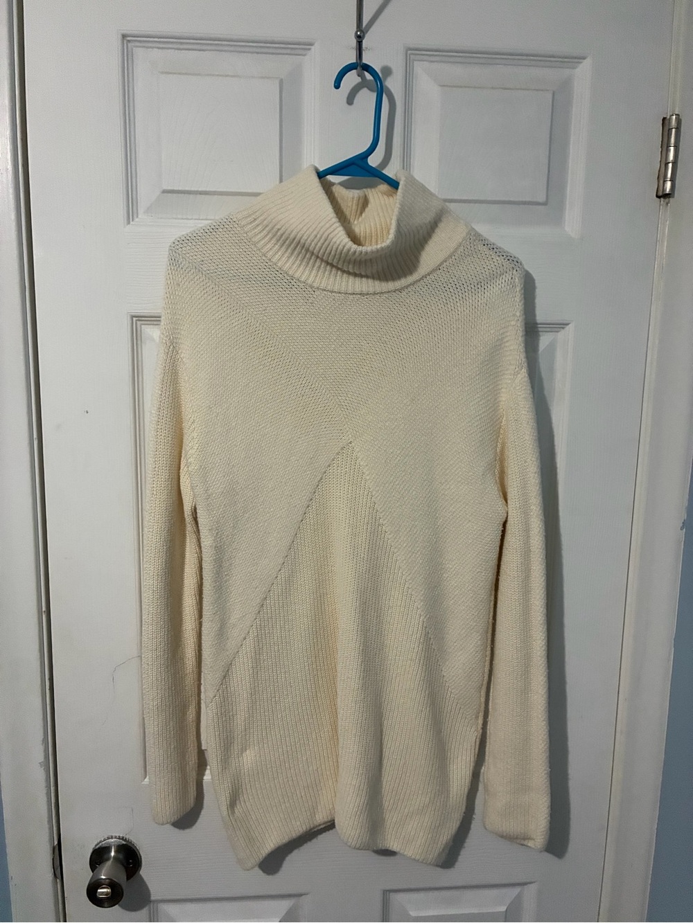 Talbots Cream Cowl Neck Sweater - Textured Knit Pullover